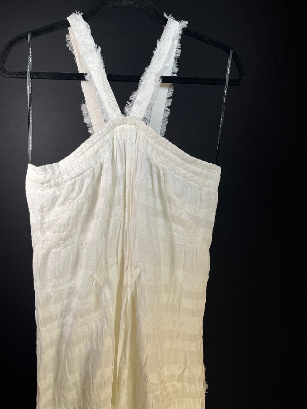 Josie Natori Women’s Cream Textured Strappy size 10 off white - Picture 2 of 6